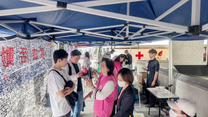此次活動吸引不少人來捐血