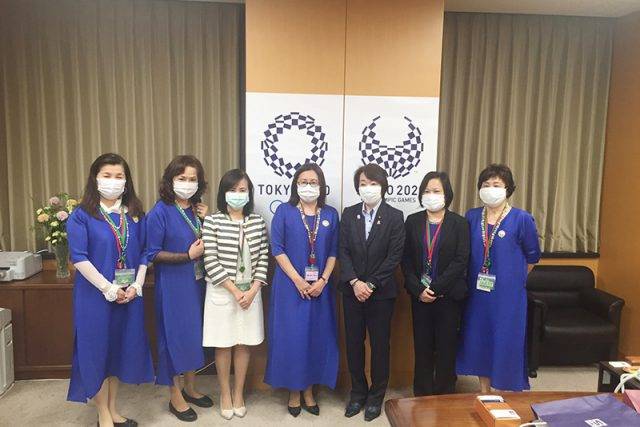 世華日本分會拜訪奧運大臣 感謝從中協助順利捐贈防疫物資